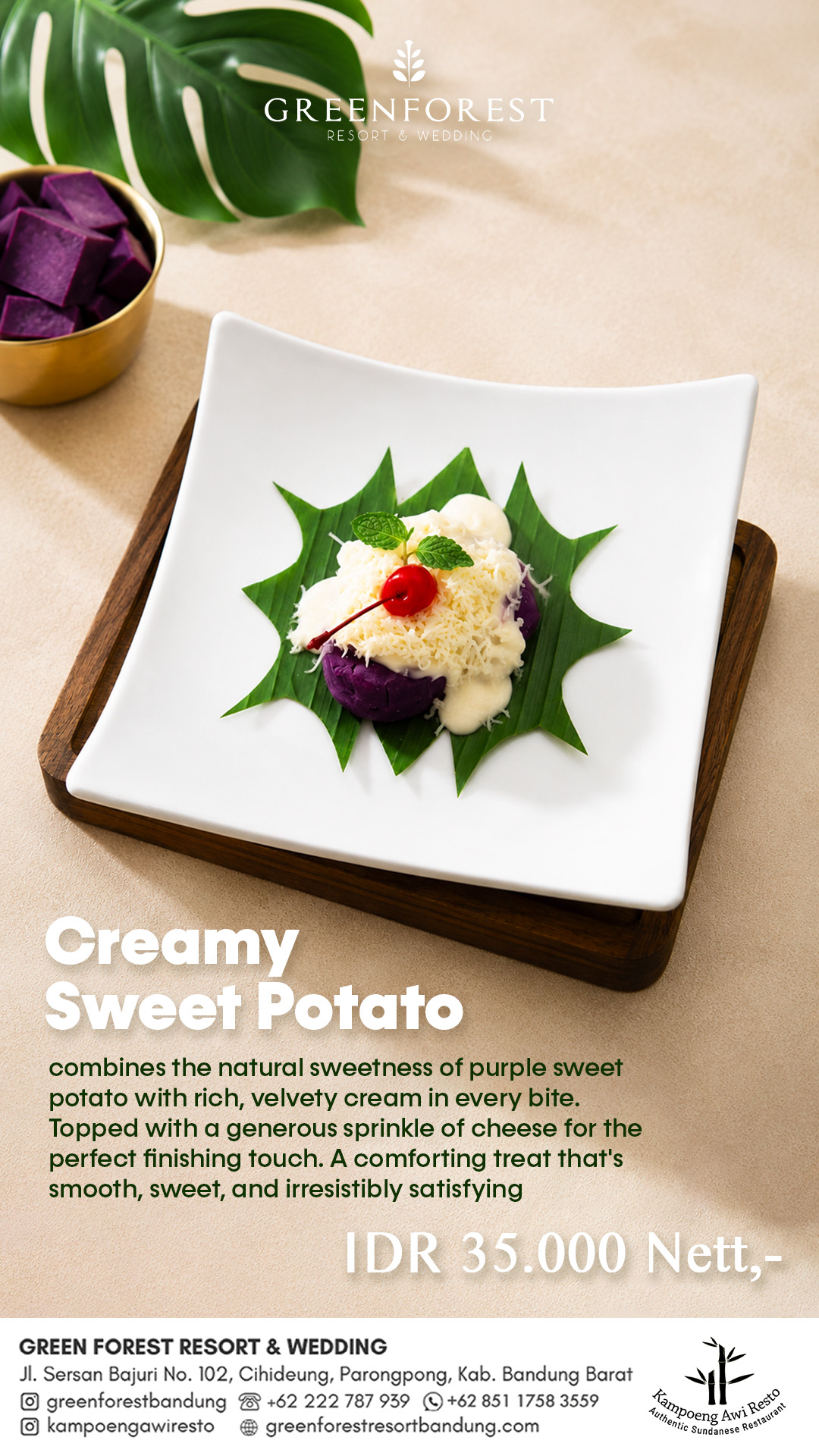 CREAMY SWEET POTATO