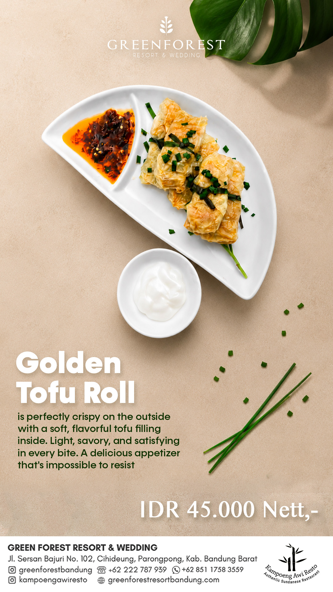 GOLDEN TOFU ROLL